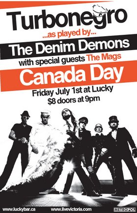 TURBO NEGRO!!!: The Denim Demons, the MAGS @ Lucky Bar Jul 1 2005 - May 1st @ Lucky Bar