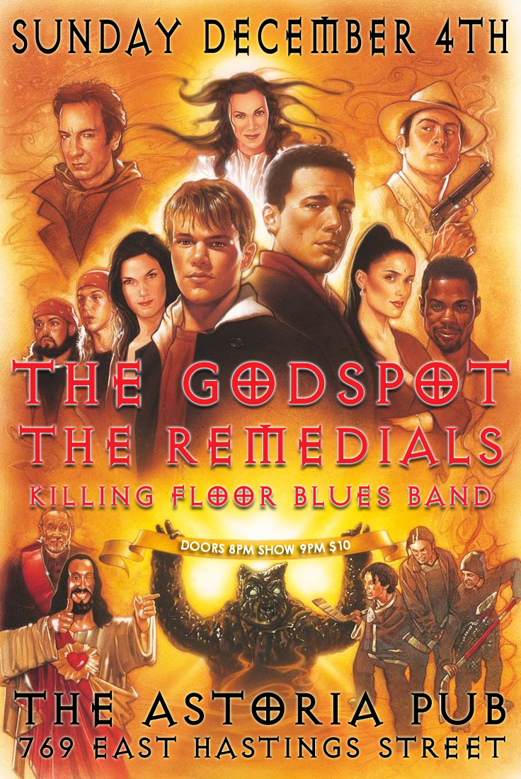 The Remedials, The Godspot, Killing Floor Blues Band @ The Astoria Dec 4 2016 - May 6th @ The Astoria