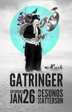 Dirty, sexy BASS: Gatringer, DESUNOS, Matterson @ Hush Jan 26 2013 - May 6th @ Hush