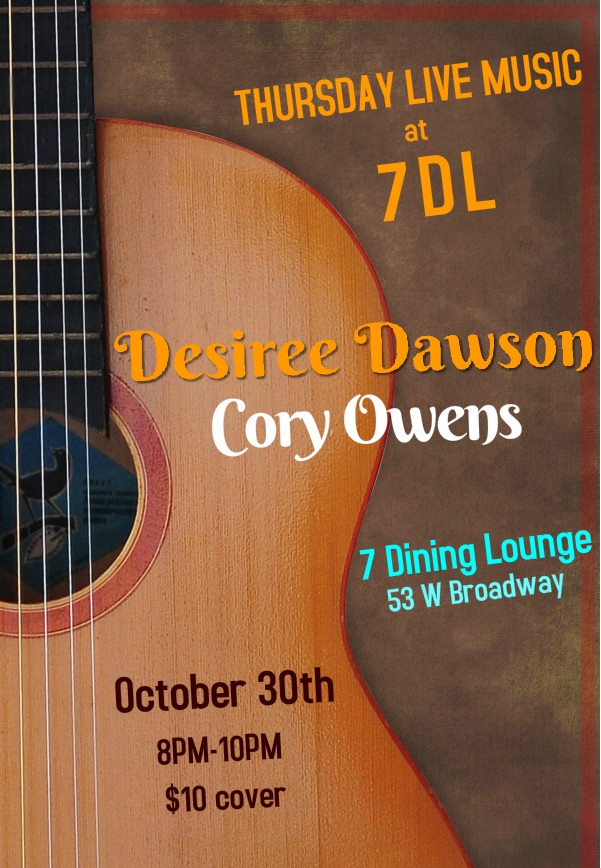 Desiree Dawson, cory owens @ Seven Dining Lounge - Oct 30, 2014