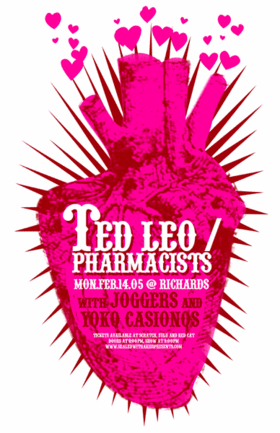 Ted Leo and the Pharmacists, The Joggers, Yoko Casionos @ Richard's On Richards Feb 14 2005 - May 8th @ Richard's On Richards