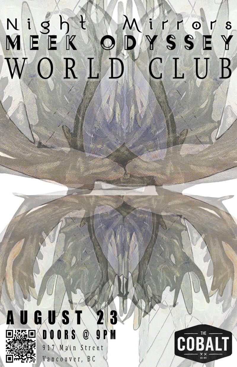 World Club, Meek Odyssey, Night Mirrors @ The Cobalt - Aug 23, 2012