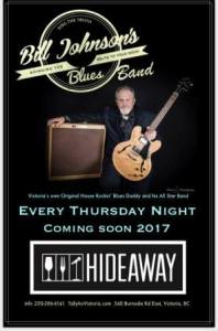 Bill Johnson @ Hideaway Caf&eacute; Jan 19 2017 - May 8th @ Hideaway Caf&eacute;