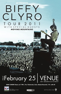 Biffy Clyro, Moving Mountains @ Venue Feb 25 2011 - May 7th @ Venue