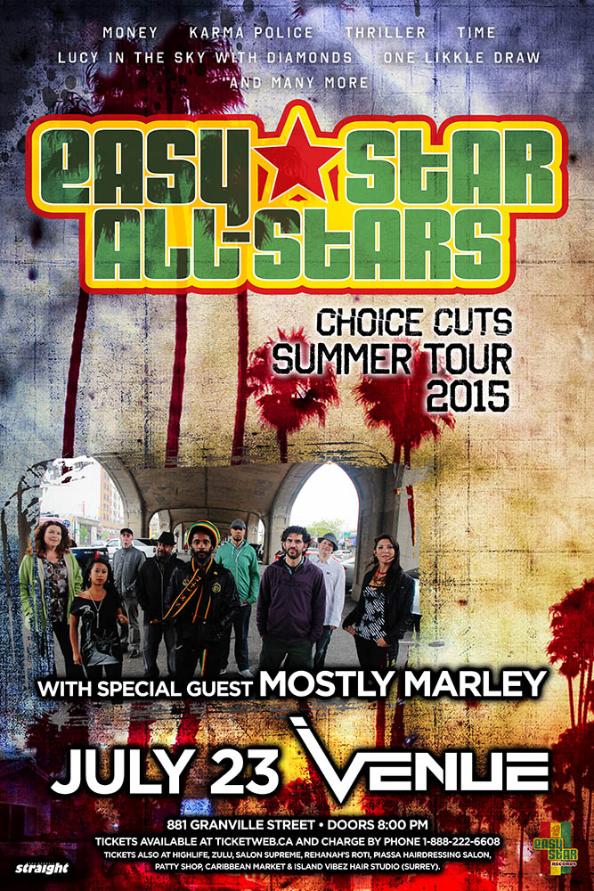 Easy Star All Stars, Mostly Marley Band @ Venue Jul 23 2015 - May 8th @ Venue