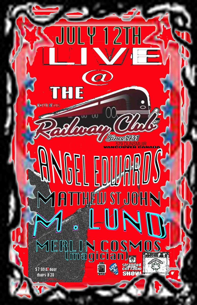 The 'Stranded' Sunday Sessions #10: Angel Edwards, Matthew St. John, M.Lund @ Railway Club Jul 12 2015 - May 13th @ Railway Club