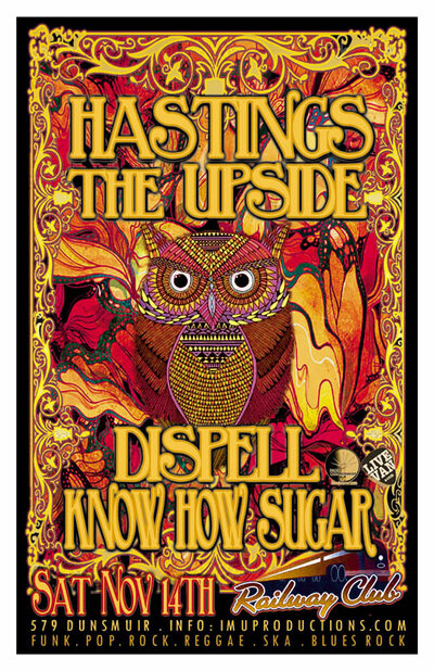 Hastings, The Upside, Dispell, Know How Sugar  @ Railway Club Nov 14 2015 - May 22nd @ Railway Club