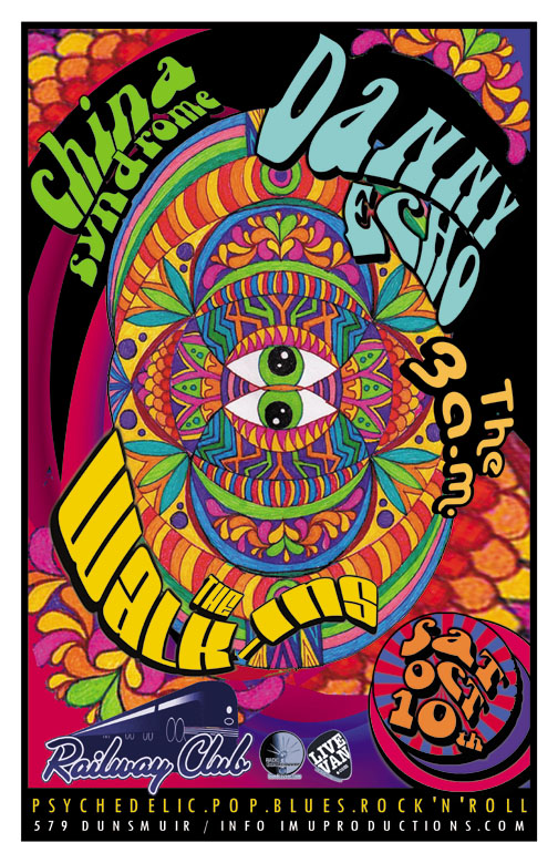 Danny Echo, The Walk-Ins, The 3 A.M, China Syndrome @ Railway Club Oct 10 2015 - May 6th @ Railway Club