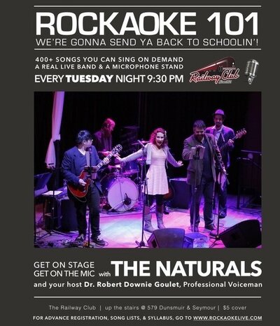Rockaoke 101: Sing with the Band!: The Naturals @ Railway Club May 26 2015 - May 6th @ Railway Club