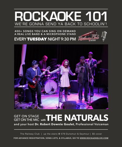 Rockaoke 101: The Naturals @ Railway Club May 5 2015 - May 6th @ Railway Club