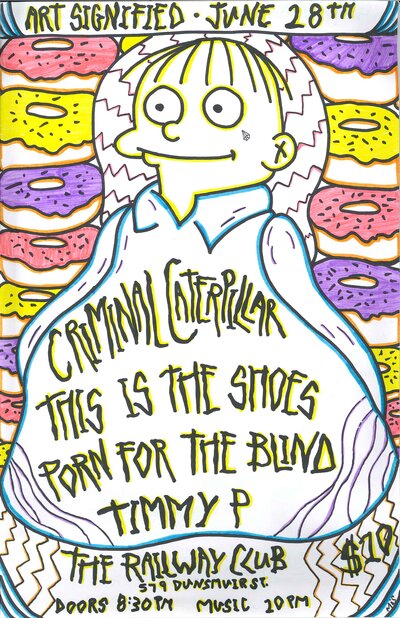 Criminal Caterpillar, This is the Shoes, Porn for the blind, TimmyP @ Railway Club Jun 28 2013 - May 7th @ Railway Club