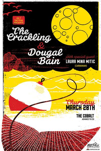 Dougal Bain, The Crackling, Laura Mina Mitic @ The Cobalt Mar 20 2014 - May 7th @ The Cobalt
