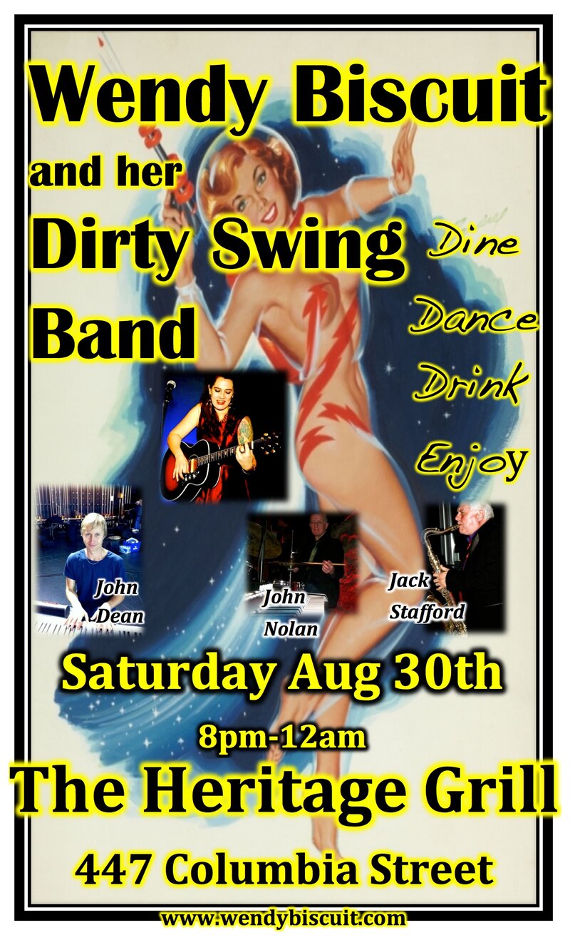 Wendy Biscuit: Wendy Biscuit Band @ The Heritage Grill Aug 30 2014 - May 13th @ The Heritage Grill