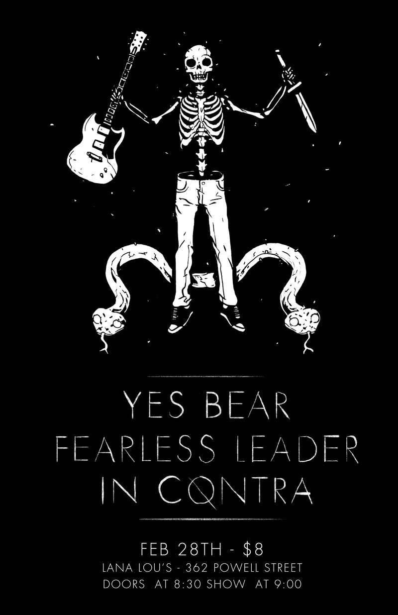Yes Bear, fearlessleader., In Contra @ LanaLou's Feb 28 2015 - May 9th @ LanaLou's