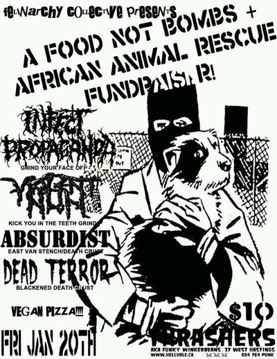 INFECT PROPAGANDA, VIOLENT NUN, ABSURDIST, Human Demise @ Funky Winker Beans Jan 20 2012 - May 5th @ Funky Winker Beans