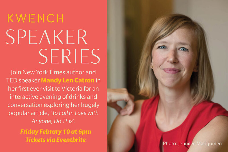 Speaker Series: Mandy Len Catron @ KWENCH Feb 10 2020 - May 7th @ KWENCH