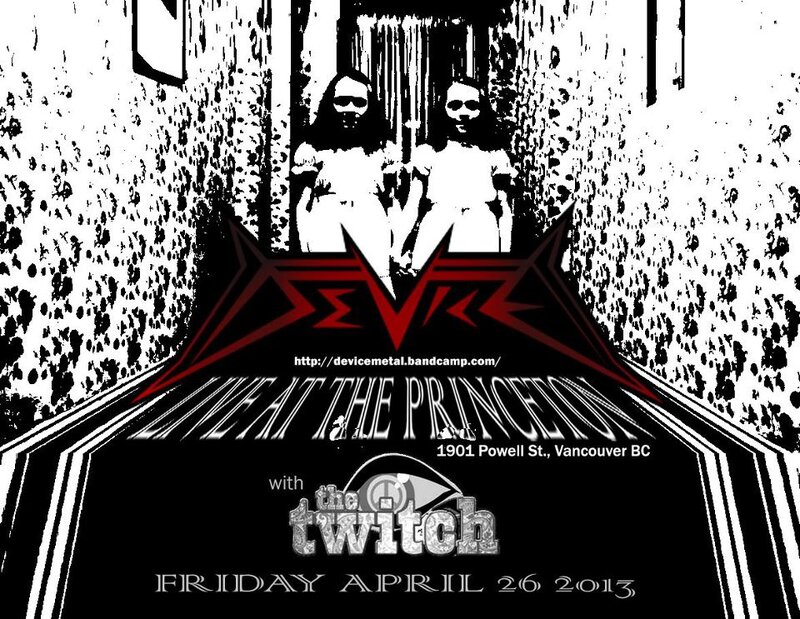 Device, The Twitch, Rock Voodoo @ Princeton Pub Apr 26 2013 - May 7th @ Princeton Pub