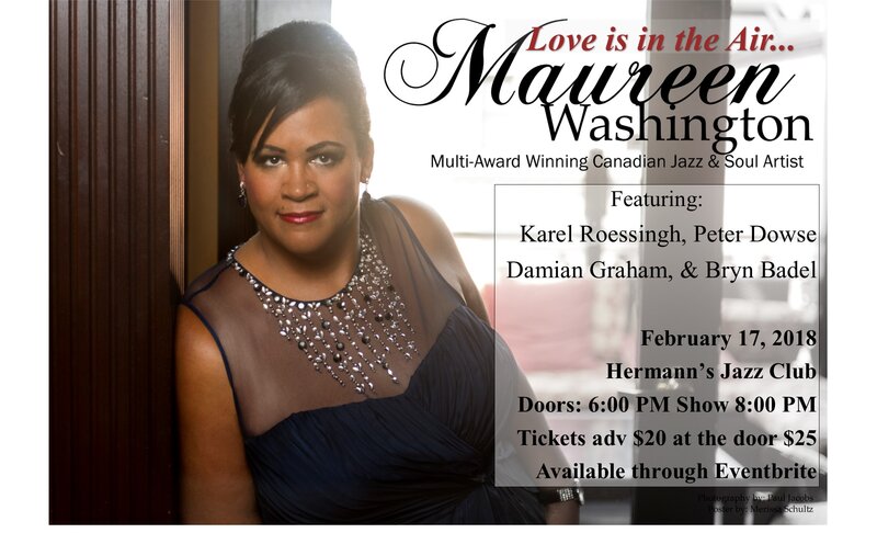 Maureen Washington @ Hermann's Jazz Club Feb 17 2018 - May 16th @ Hermann's Jazz Club