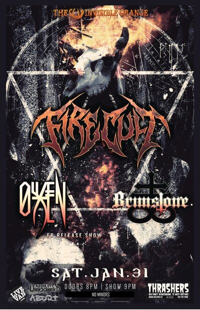 Firecult, Oxen, Brimstone @ Funky Winker Beans Jan 31 2015 - May 6th @ Funky Winker Beans