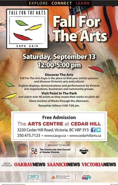 Fall for the Arts Expo 2014 @ The Arts Centre at Cedar Hill  Sep 13 2014 - Jun 6th @ The Arts Centre at Cedar Hill 