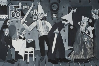 Erik Volet: Scene from The Yiddish Theatre and other paintings @ Ministry of Casual Living Jun 1 2014 - Jul 11th @ Ministry of Casual Living
