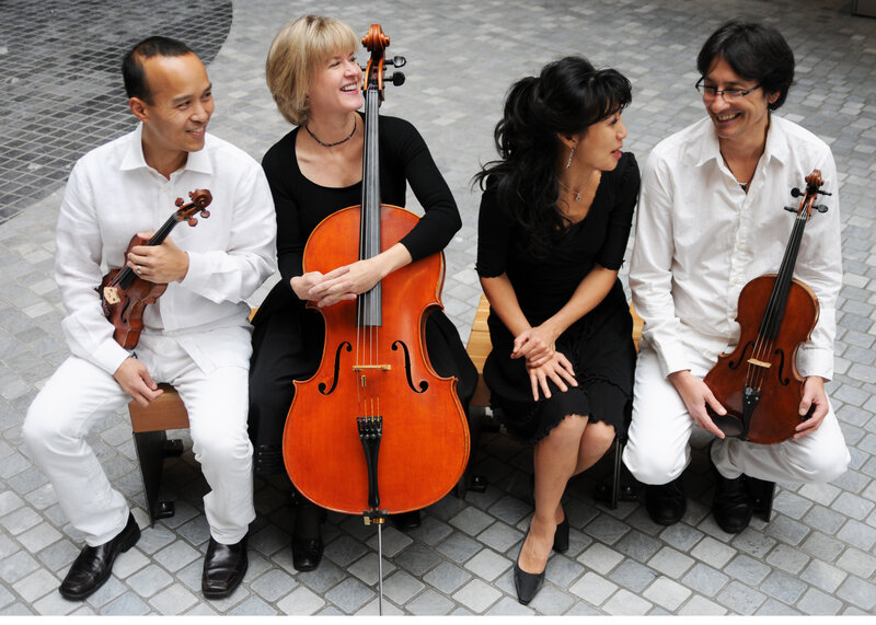 Terence Tam. violin, Julian Vitek, violin, Lorraine Min, piano, Kenji Fuse, viola, Laura Backstrom, cello, Pierre Cayer, oboe @ Muse Winery, North Saanich Jun 14 2014 - Jun 4th @ Muse Winery, North Saanich