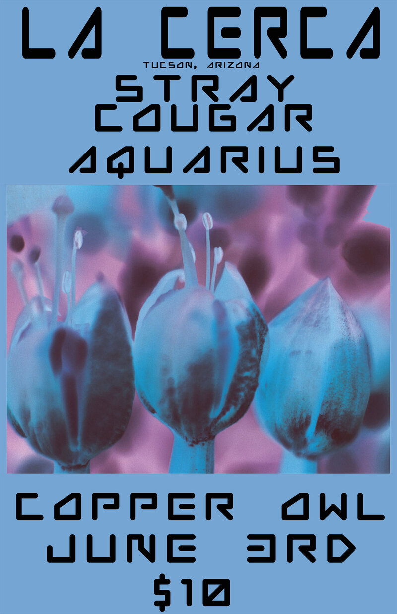 La Cerca, Stray Cougar, AQUARIUS @ Copper Owl Jun 3 2016 - Jun 4th @ Copper Owl