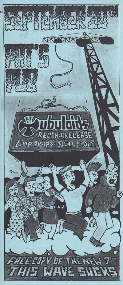 THE TUBULOIDS RECORD RELEASE PARTY! W/ FREE RECORDS FOR EVERYONE!: The Tubuloids, LINE TRAPS, Neil E. Dee @ Pat's Pub Sep 20 2014 - May 12th @ Pat's Pub