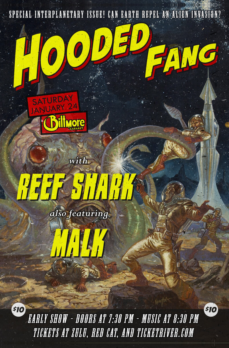 Hooded Fang, Reef Shark, MALK @ The Biltmore Cabaret Jan 24 2015 - Jun 12th @ The Biltmore Cabaret