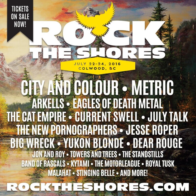 Current Swell, City and Colour, Metric @ Rock the Shores - Jul 22, 2016