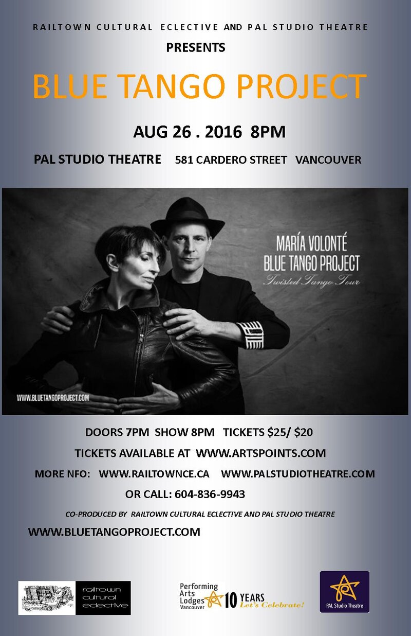 Blue Tango Project: Maria Volonte @ PAL Studio Theatre Aug 26 2016 - May 10th @ PAL Studio Theatre