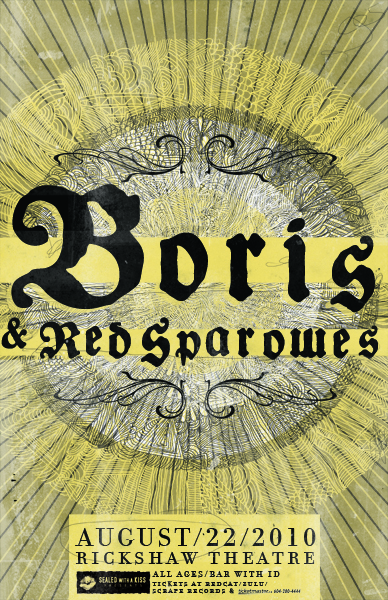 Boris / Red Sparowes, Boris, Red Sparowes @ Rickshaw Theatre Aug 22 2010 - May 16th @ Rickshaw Theatre