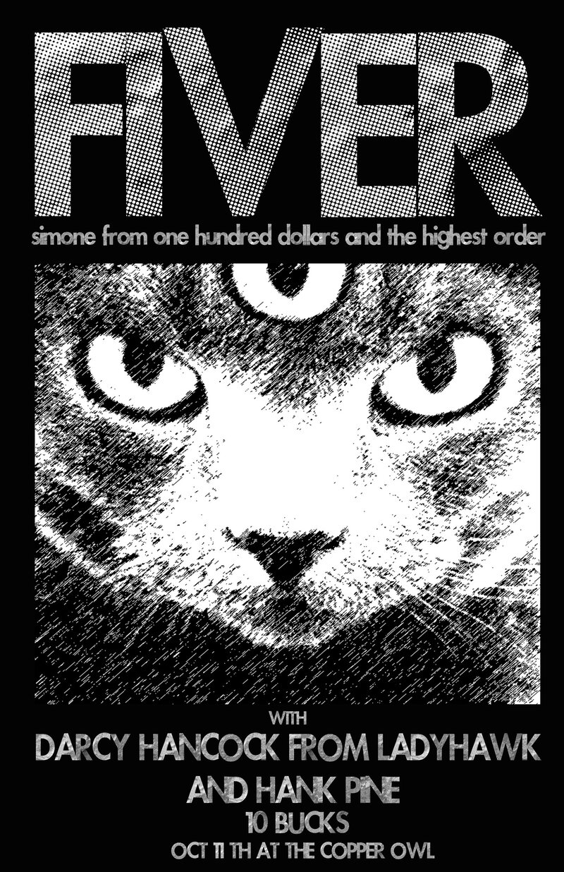 Fiver 1978, Darcy Hancock, Hank Pine @ Copper Owl Oct 11 2015 - May 6th @ Copper Owl