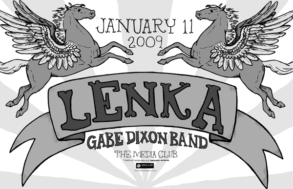 Lenka, Gabe Dixon Band @ The Media Club Jan 11 2009 - May 12th @ The Media Club