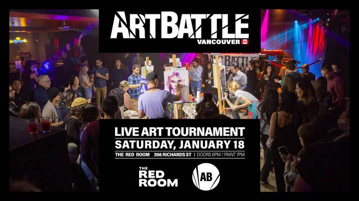 Art Battle Vancouver - January 18 @ The Red Room Jan 18 2020 - Jun 14th @ The Red Room