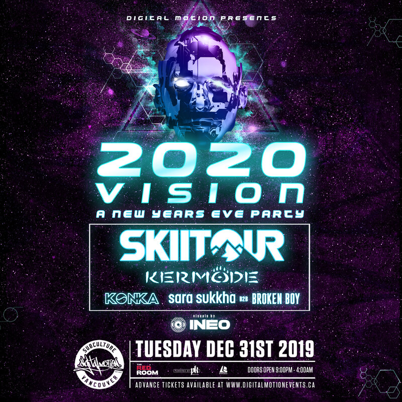 2020 Vision NYE w/ SkiiTour & Kermode - SOLD OUT! @ The Red Room Dec 31 2019 - Jun 13th @ The Red Room