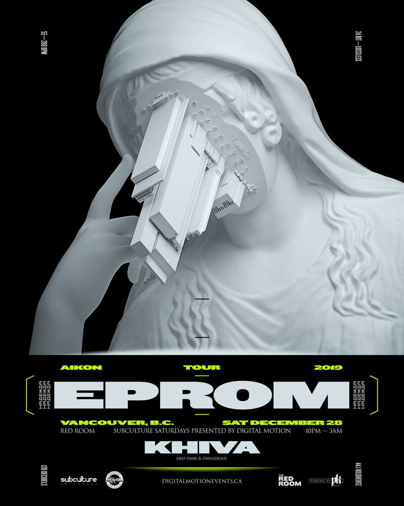 SUBculture Saturdays 2019 finale: EPROM , Khiva @ The Red Room Dec 28 2019 - Jun 13th @ The Red Room