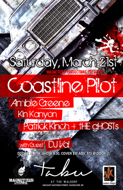 Coastline Pilot, Amble Greene, Kin Kanyon, Patrick Kinch  @ The Waldorf Mar 21 2015 - May 6th @ The Waldorf