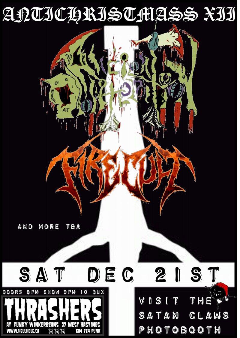 ANTICHRISTMASS XII~~: Ancient Obliteration, Firecult, Howler @ Funky Winker Beans Dec 21 2013 - May 7th @ Funky Winker Beans