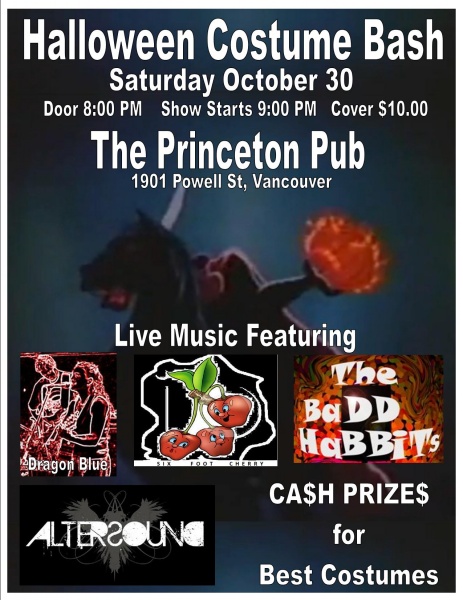 AlterSounD, The BaDD HaBBiTs, Six Foot Cherry, Dragon Blue @ Princeton Pub Oct 30 2010 - May 14th @ Princeton Pub