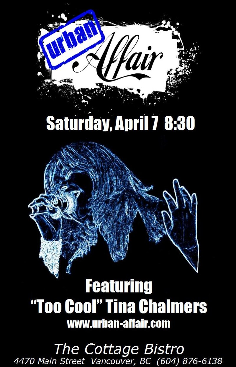 Urban Affair @ Cottage Bistro Apr 7 2012 - May 6th @ Cottage Bistro