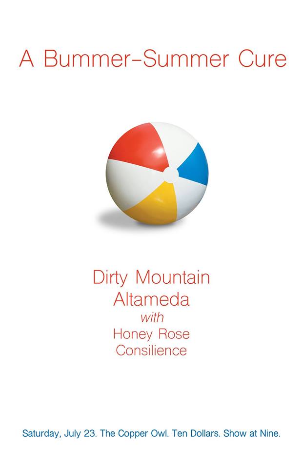 Dirty Mountain, Altameda, Honey Rose, Cosilence @ Copper Owl Jul 23 2016 - Jun 6th @ Copper Owl
