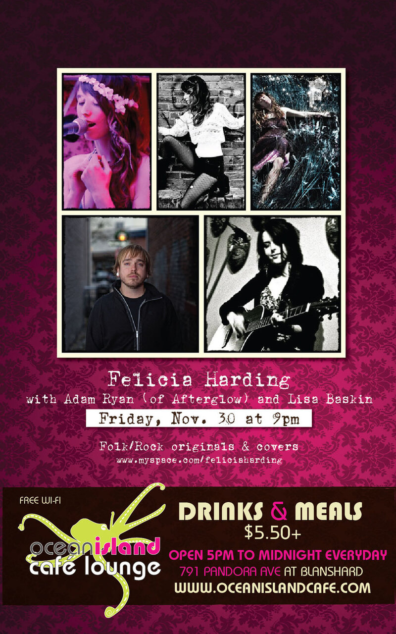 Felicia Harding @ Ocean Island Lounge Nov 30 2012 - May 10th @ Ocean Island Lounge