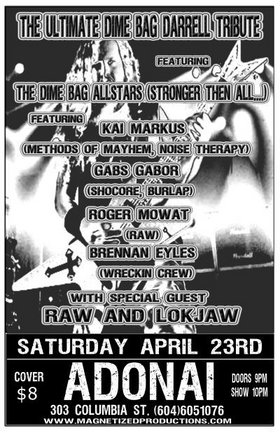 Dimebag Darrell Tribute: Dimebag Allstars, Raw, Lokjaw @ The Columbia - Apr 23, 2005