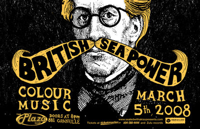British Sea Power, Colour Music, Elizabeth @ Plaza Club Mar 5 2008 - May 20th @ Plaza Club