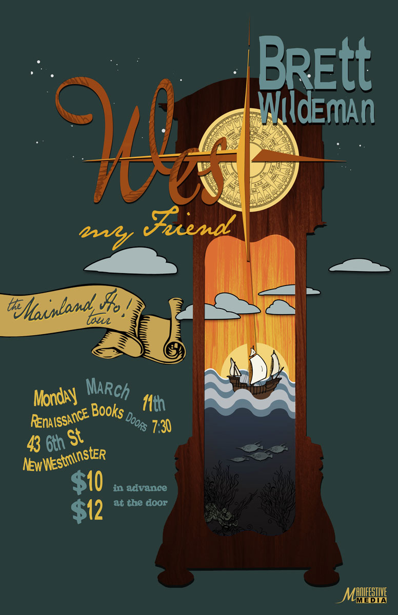 Mainland Ho! Tour: West My Friend, Brett Wildeman @ Renaissance Books Mar 11 2013 - Jun 4th @ Renaissance Books