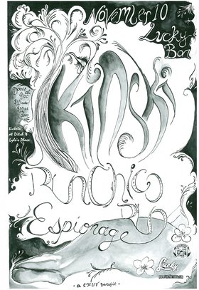 CFUV FUNDRAISER!: Kinski, Run Chico Run, espionage @ Lucky Bar Nov 10 2006 - May 6th @ Lucky Bar