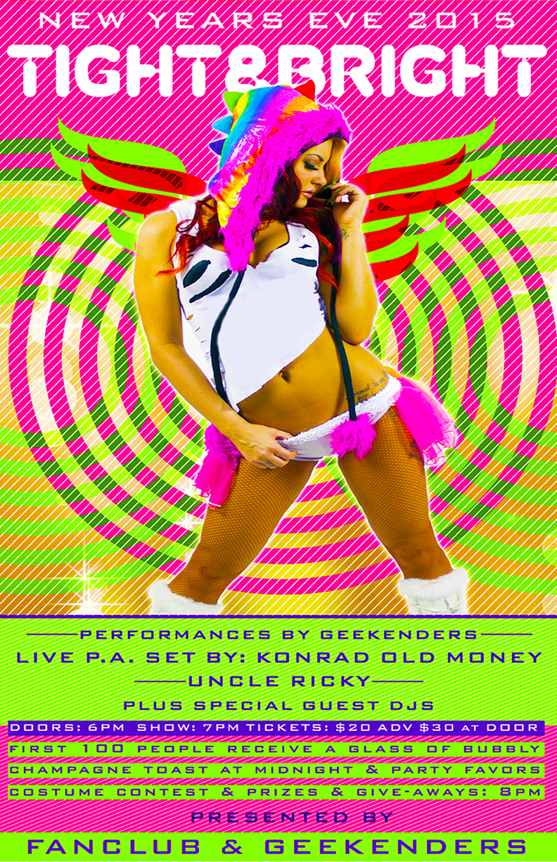TIGHT & BRIGHT NEW YEARS 2015: KONRAD OLDMONEY,  UNKLE RICKY @ Vancouver FanClub Dec 31 2014 - May 6th @ Vancouver FanClub