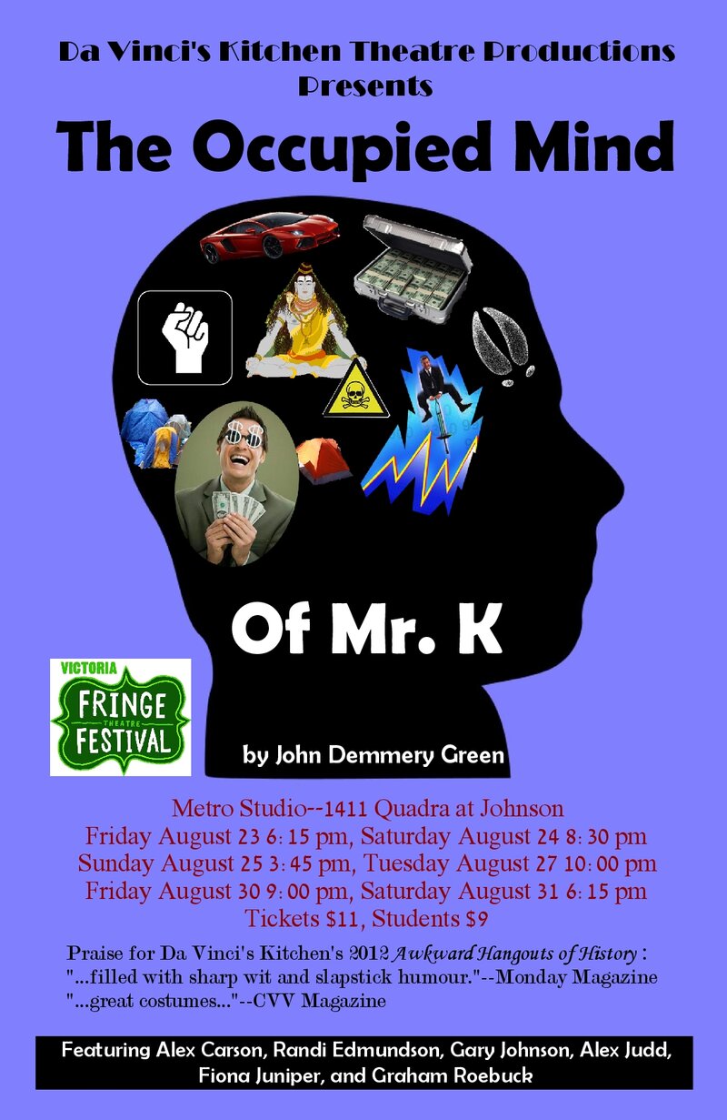 The Occupied Mind of Mr. K @ Metro Studio - Aug 25, 2013