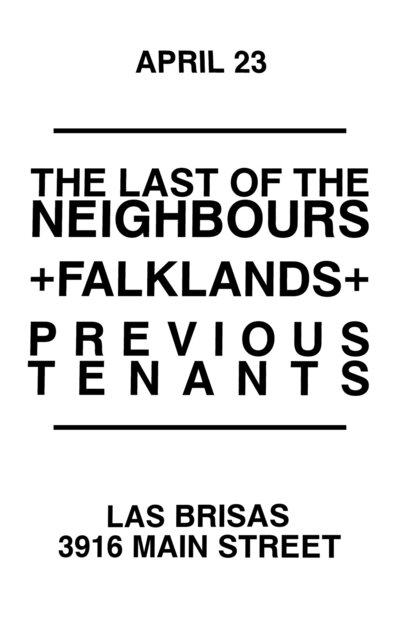 Last of the Neighbours, THE FALKLANDS, Previous Tenats @ Las Brisas Pub - Apr 23, 2010
